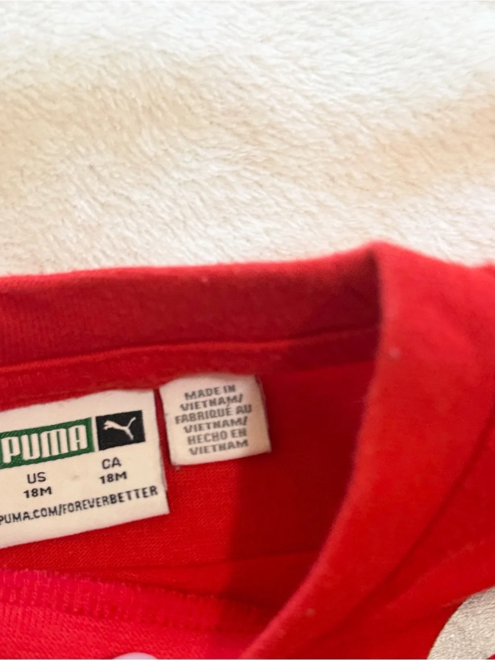 Puma Red and Navy Kids Matching Set - Picture 6 of 7